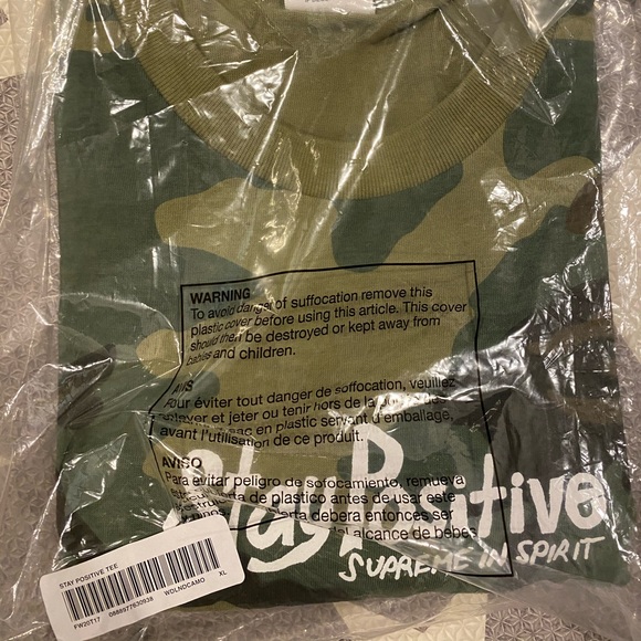 Supreme Stay Positive Tee Camo XL - Picture 2 of 5